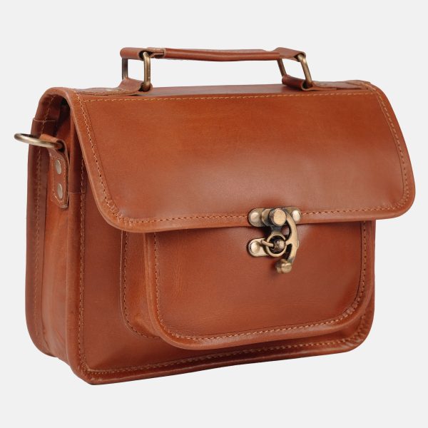Leather Satchel Shoulder Bags for Women Vintage Crossbody Handmade Travel Everyday Small Purse