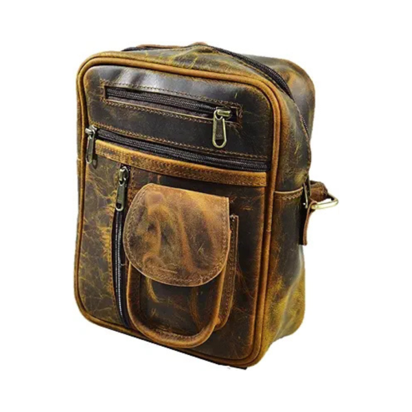 The Mewar | Leather Crossbody Bag For Men & Women