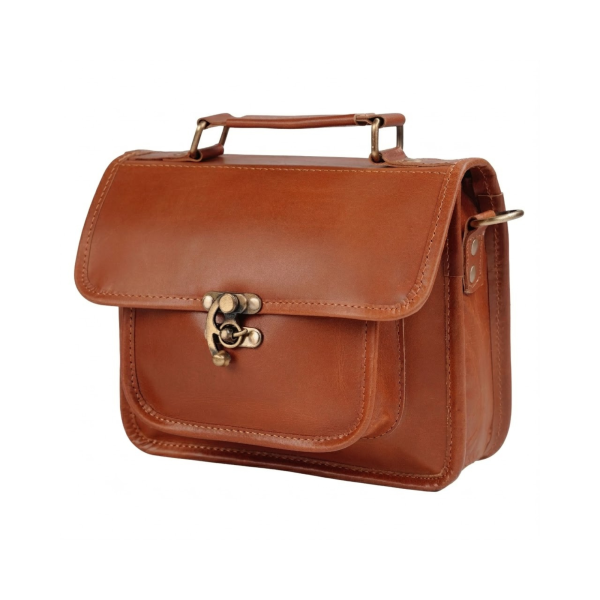 Leather Satchel Shoulder Bags for Women Vintage Crossbody Handmade Travel Everyday Small Purse