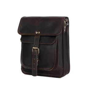 Nalanda Satchel | Leather Messenger Crossbody For Men & Women